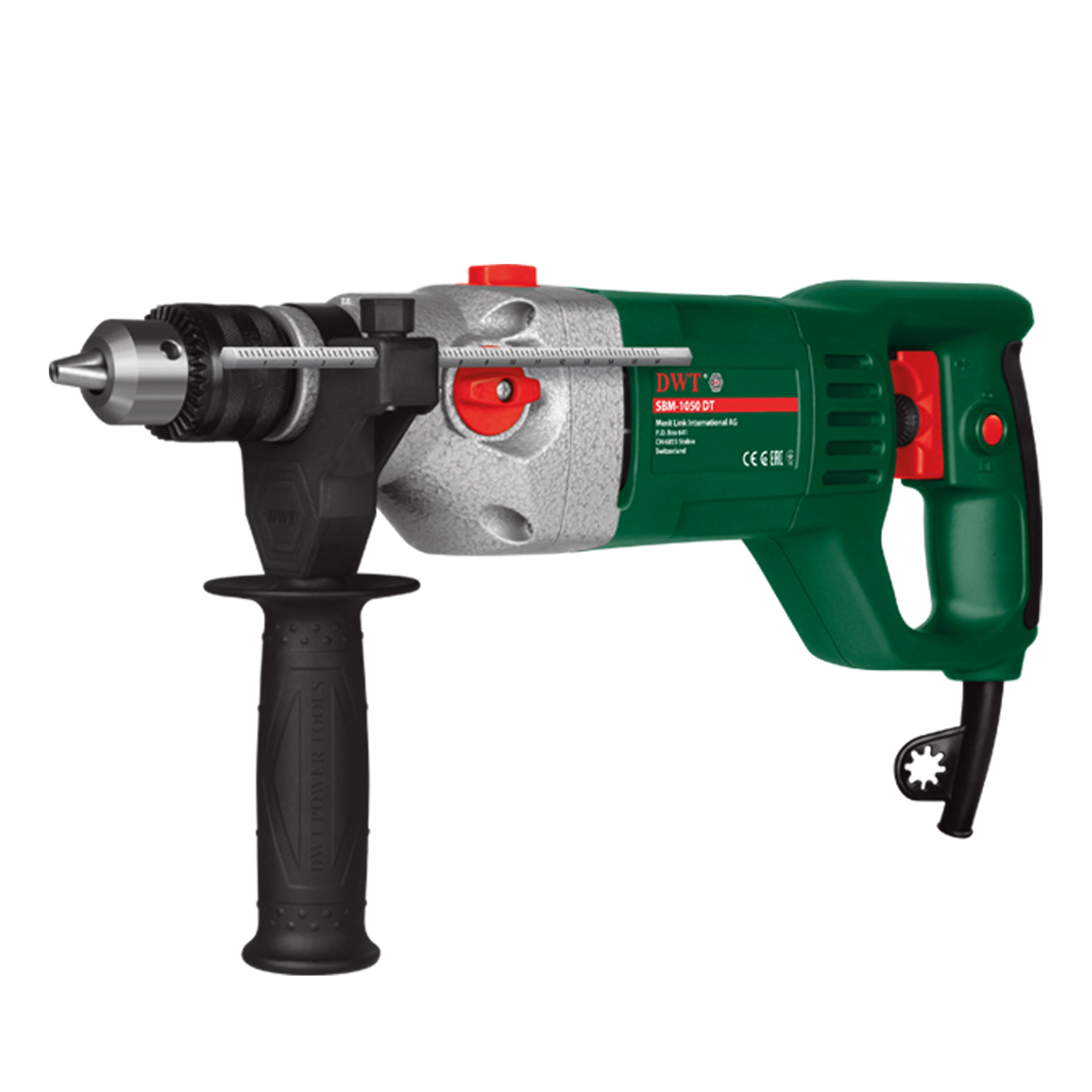 دریل 16 گیربکس دو سرعتـه دستـه D دی دبلیو تی مدل SBM-1050DT (گارانتی شرکت توسن)